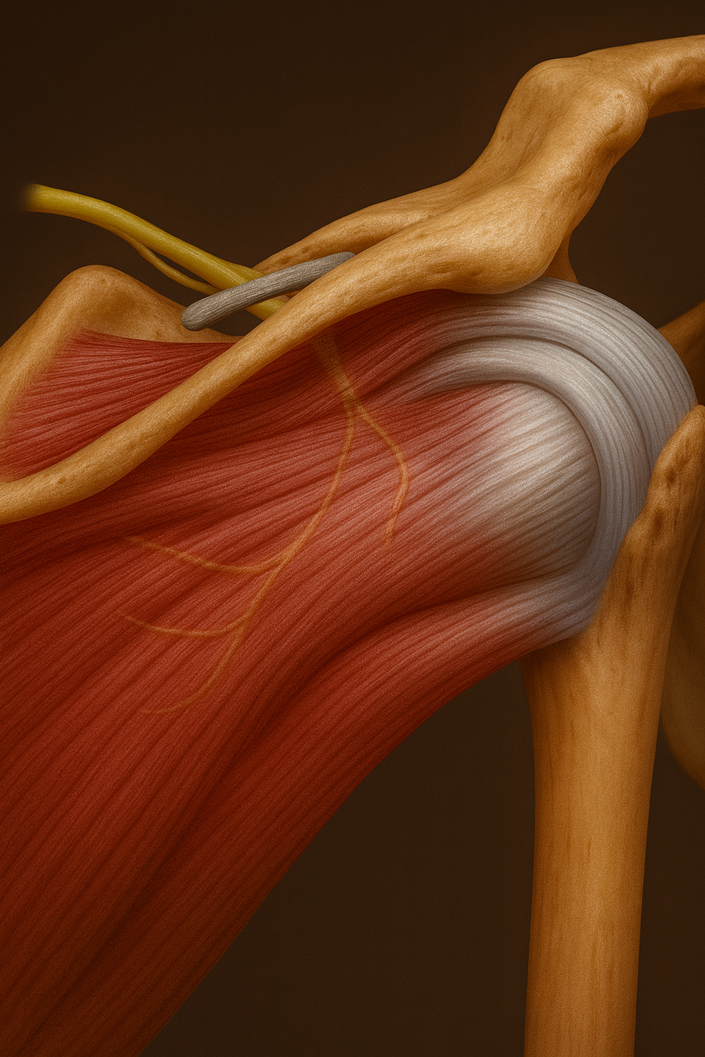 Imagen anatómica del nervio supraescapular