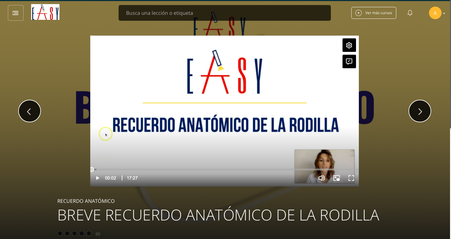 Recuerdo Anatómico de Rodilla