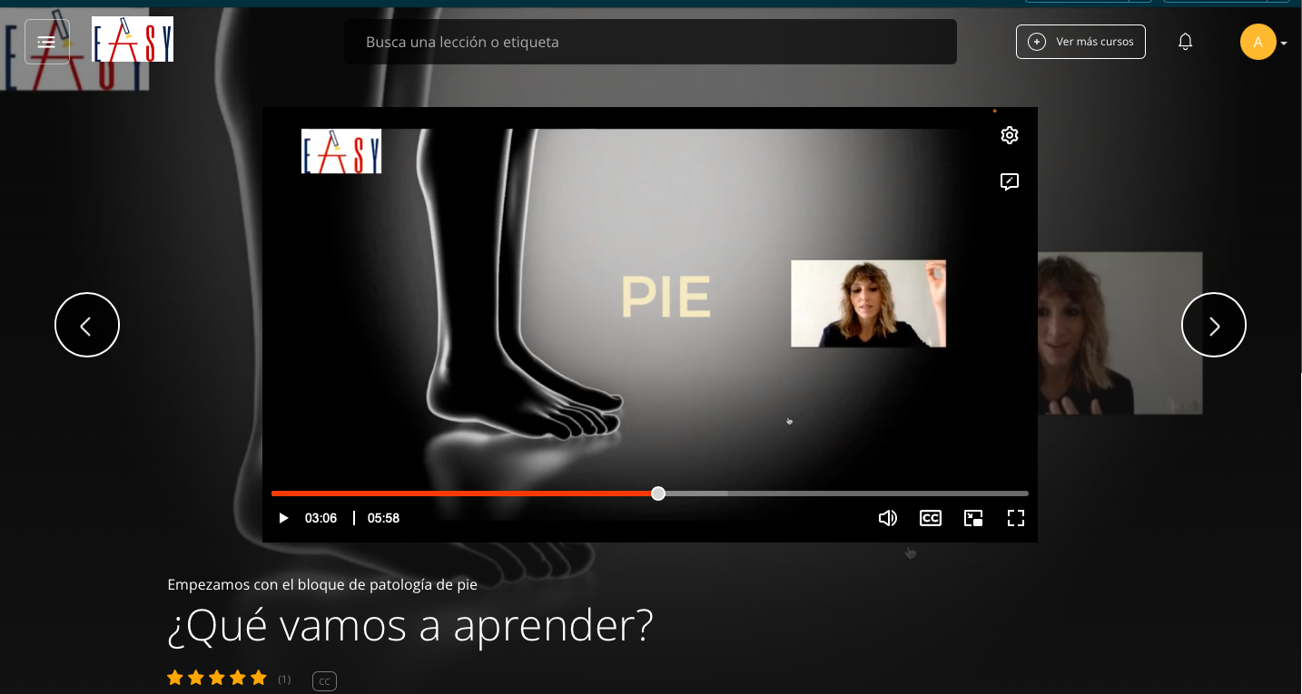 Presentación del Bloque de Pie