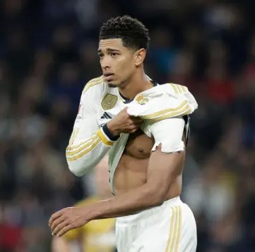Luxación de hombro de Jude Bellingham, jugador del Real Madrid Luxación de hombro de Jude Bellingham, jugador del Real Madrid