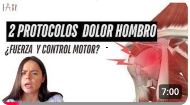 Dolor de Manguito Rotador. Ejercicios en video