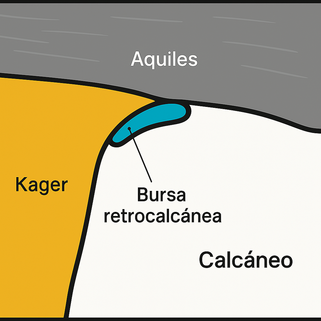 Bursa retrocalcanea ecografia tendon aquiles