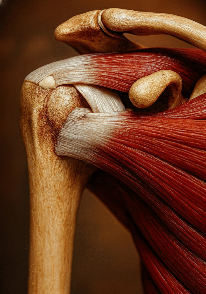 Tendinitis calcificante del supraespinoso: imagen anatómica Así se vería una calcificación del tendón supraespinoso real anatómicamente