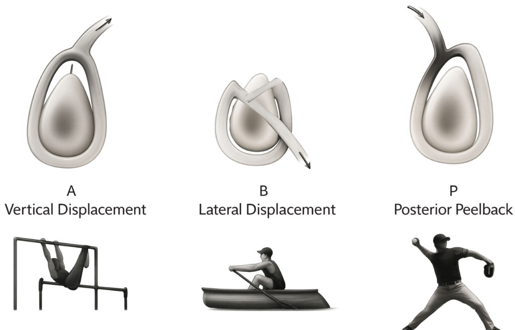 Mecanismos lesionales en la rotura del labrum glenoideo