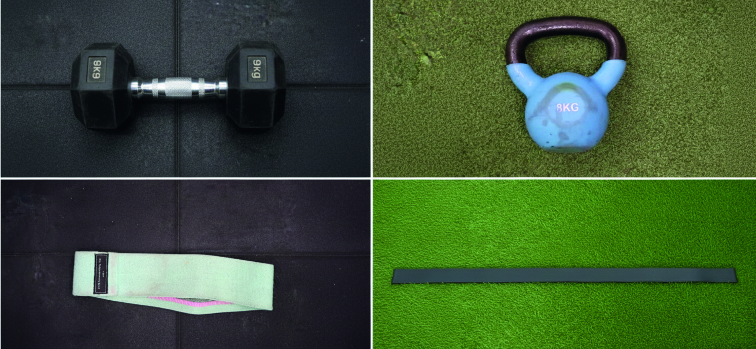 Material básico para hacer trabajo de fuerza en fisioterapia