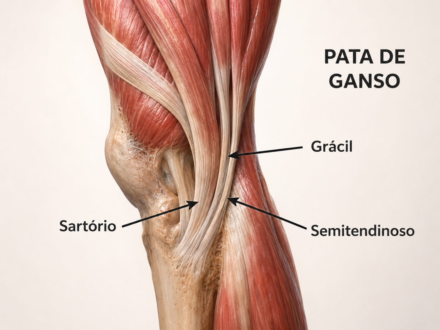 Imagen anatómica pata de ganso